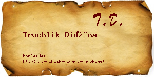 Truchlik Diána névjegykártya
